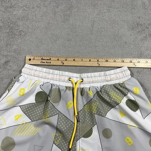 Slunks Shorts Mens Medium Lined 949 Volleyball 5" Athletic Swimming Beach - Picture 2 of 13